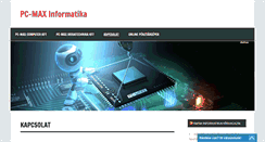 Desktop Screenshot of pcmax.hu