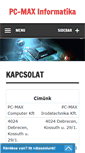 Mobile Screenshot of pcmax.hu