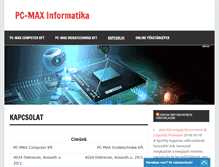 Tablet Screenshot of pcmax.hu